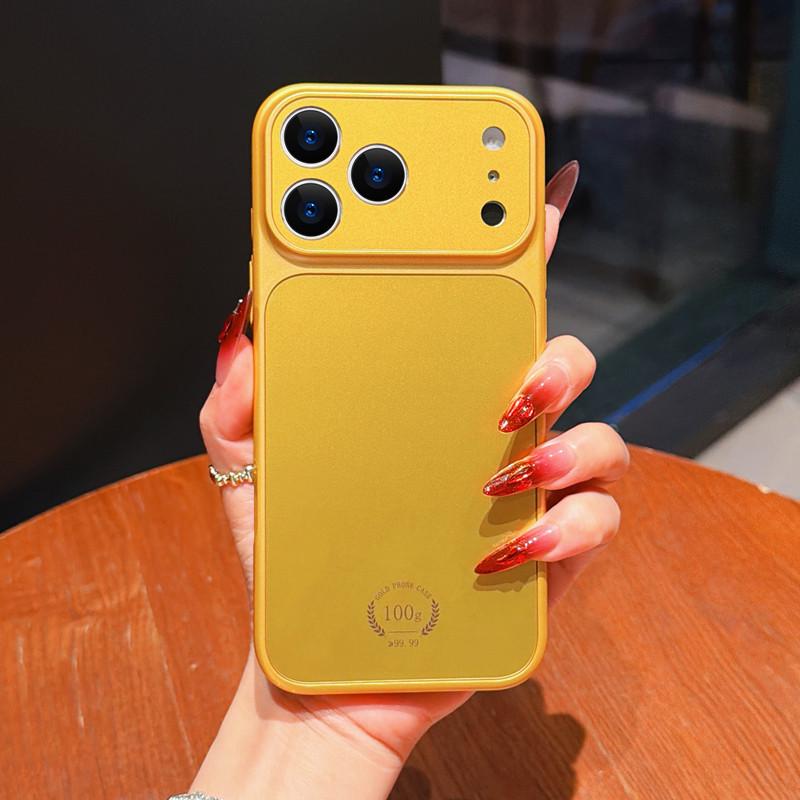 

Golden Instant ProMax 17 Cover: Full Coverage Corning Glass Case for iPhone 16 iPhone 12 Pro Max