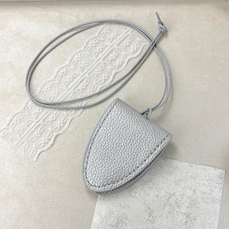 Korean Trendy Eyeglasses Storage Bag Lanyard Magnetic Portable Pu Leather Case Cover Sunglasses Key Case Reading Glasses Bag