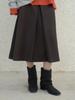 Deoenel Pleated Skirt - [Brown]
