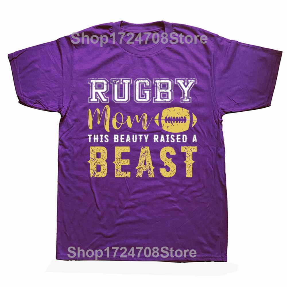 

Смешная футболка с принтом Мама регбиста для мужчин и женщин, модная повседневная оверсайз футболка, мужская футболка 100% хлопок XL