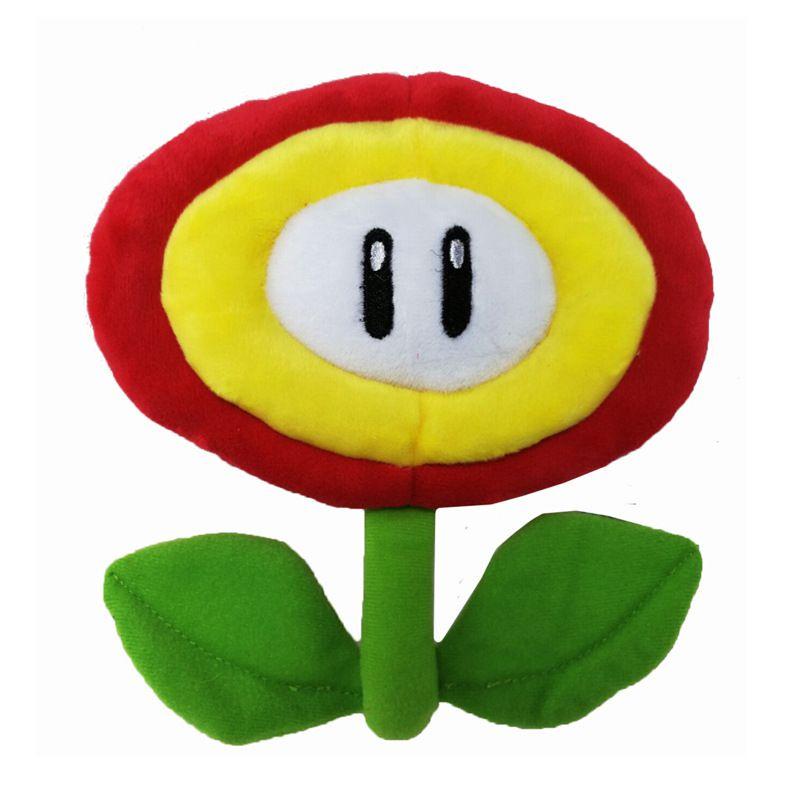 Super Mario Brothers Fire Flower Plush Toy Adorned With Soft Sunflower Design For Comfort