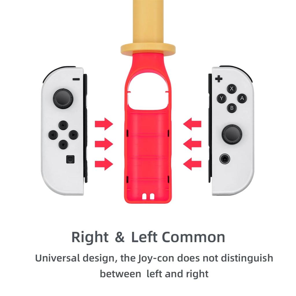 2Pcs Baseball Bat for Nintendo Switch Joy-Con Controller, Baseball Game Controller Accessories Compatible with Nintendo Switch OLED/ Nintendo Switch