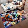 Goku'S Many Forms Printed Rug Nonslip Durable Carpet For Study Reading Area Home Party Decor Birthday Gift