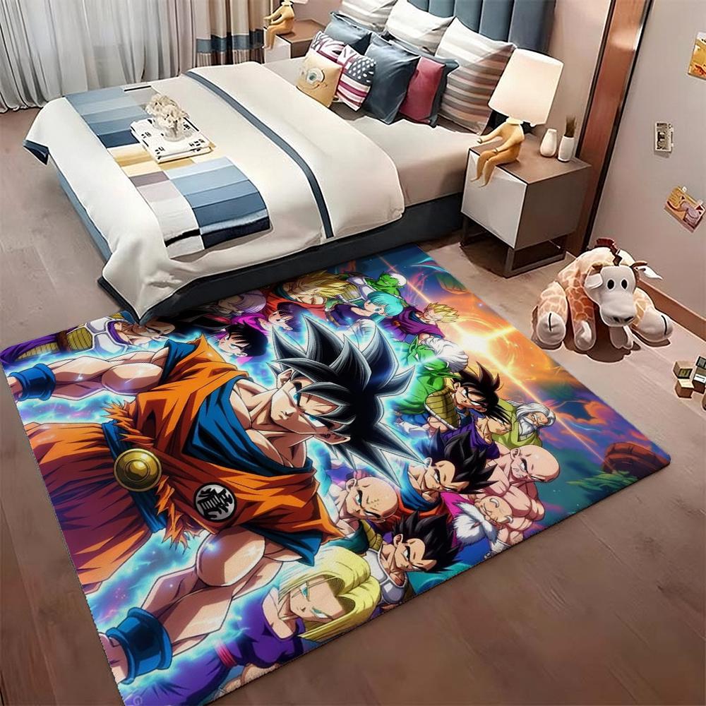 Goku'S Many Forms Printed Rug Nonslip Durable Carpet For Study Reading Area Home Party Decor Birthday Gift
