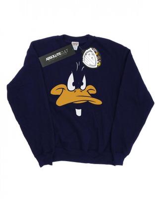 Kızlar Daffy Duck Büyük Yüz Sweatshirt
