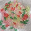 Acrylic Mini Grape Leaf Beaded String for DIY Jewelry Making: Bracelets & Necklaces