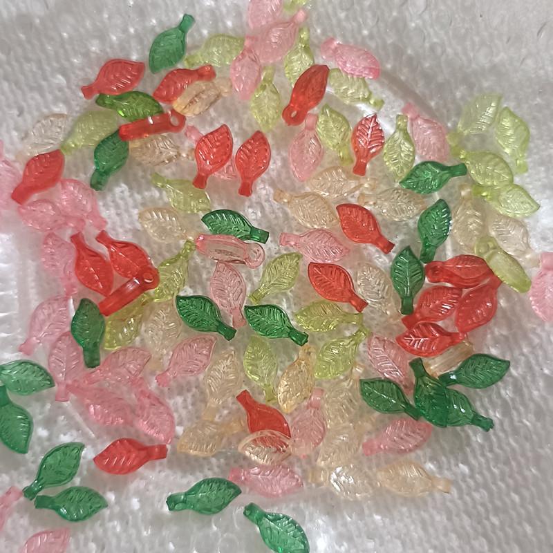 Acrylic Mini Grape Leaf Beaded String for DIY Jewelry Making: Bracelets & Necklaces