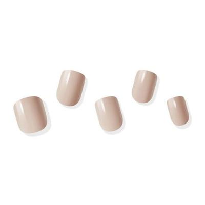 Wiederverwendbare Nagelspitzen Creme Beige Kurz Quadratisch