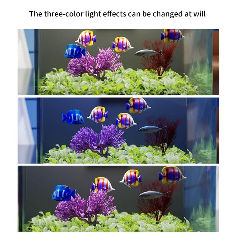 USB Fish Tanks Lighting Clamps Mount Color Changing LED Lamp For Desktop Aquariums