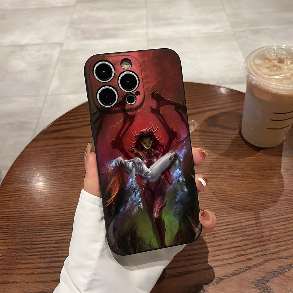 

Чехол для телефона для 17 Pro Max iPhone 14 Pro Max 12 16 15 13 Pro 11 Xr X Xs 8 7 Plus Задняя крышка Игра Про S-StarCraft 2 Zerg iPhone14 Plus