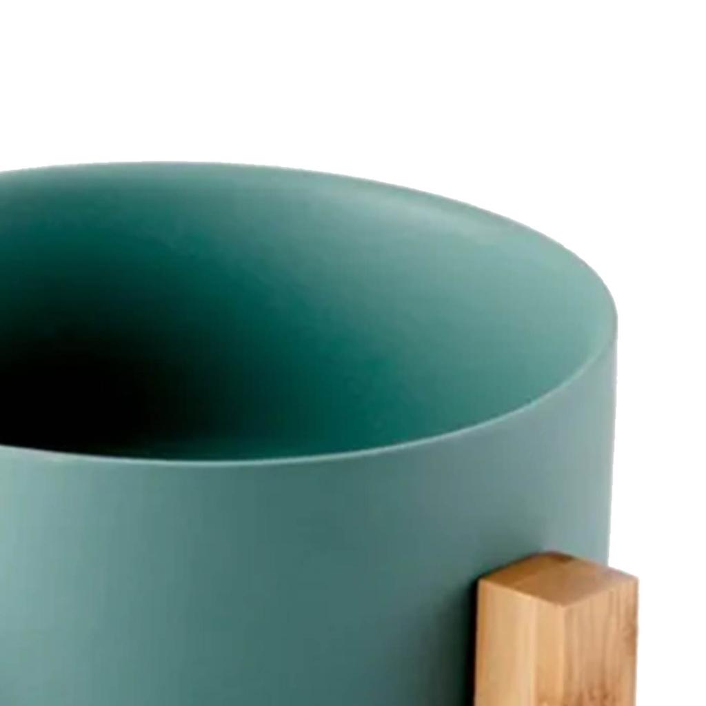 Ceramic Dog Cat Bowl Multipurpose Large Capacity Pet Bowl with Wooden Stand for Cats Dogs Pets