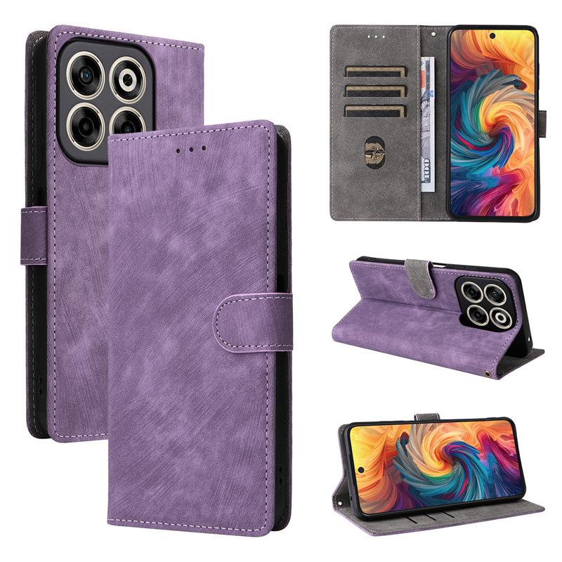 Leather Flip Cases Compatible for ZTE Blade V70/nubia V70 PU Phone Case Full-Body Protection Shockproof with [RFID Blocking]