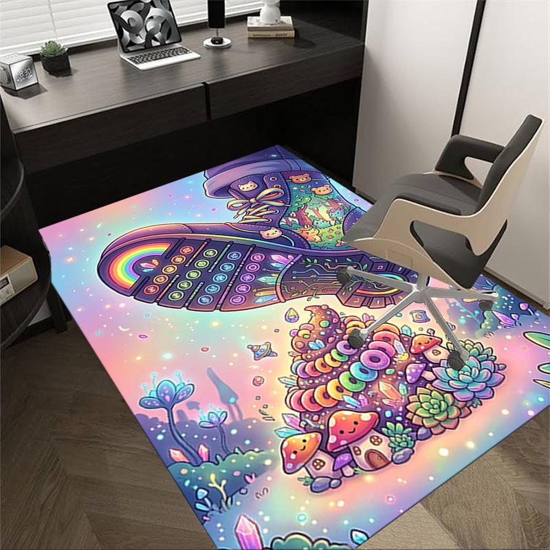 

1PC Shoe Forest Non-Slip Floor Carpet Compatible for Office&Living Room&Bedroom&Dining room - Soft & Pattern-G0339 60cm by 90cm