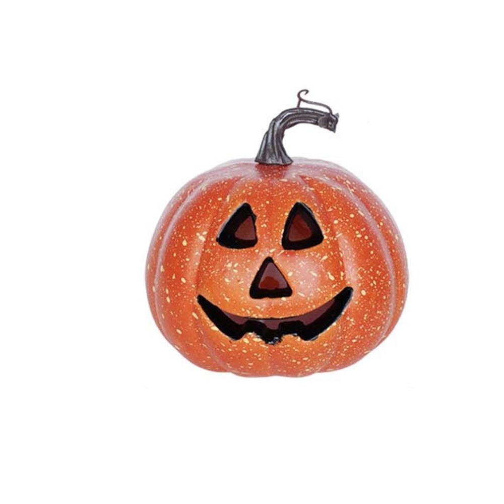 

Scary Pumpkin Flower Arrangement Decor LED Light Glowing Pumpkin Decor Indoor Outdoor Style 2