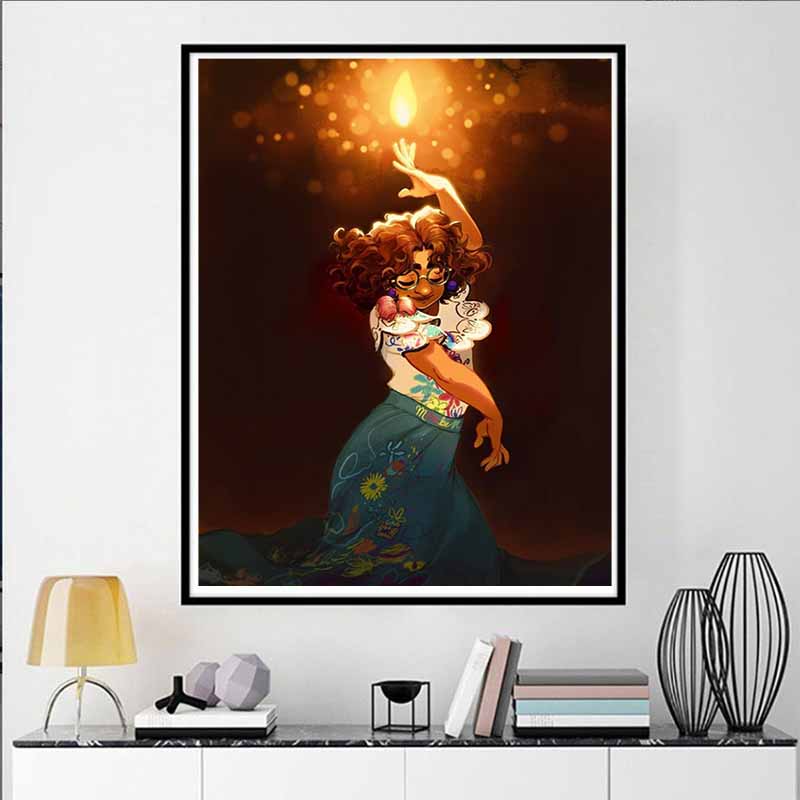 Disney 5D DIY Diamond Painting, Mirabelles Magic Awakening Illustration Embroidery Mosaic Cross Stitch Home Decor Gifts and Crafts