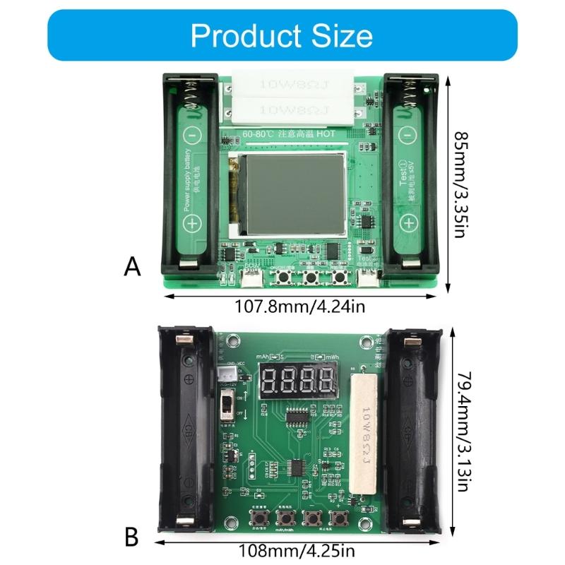 Single Channel Battery Internal Resistance Capacity Analyzers Automatic 9 Cycle Charging Discharging For 18650 Cells