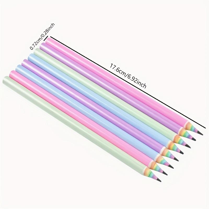 4pcs Random Color Rainbow Pencils for Writing And Drawing School Supplies Wooden Colored Pencils