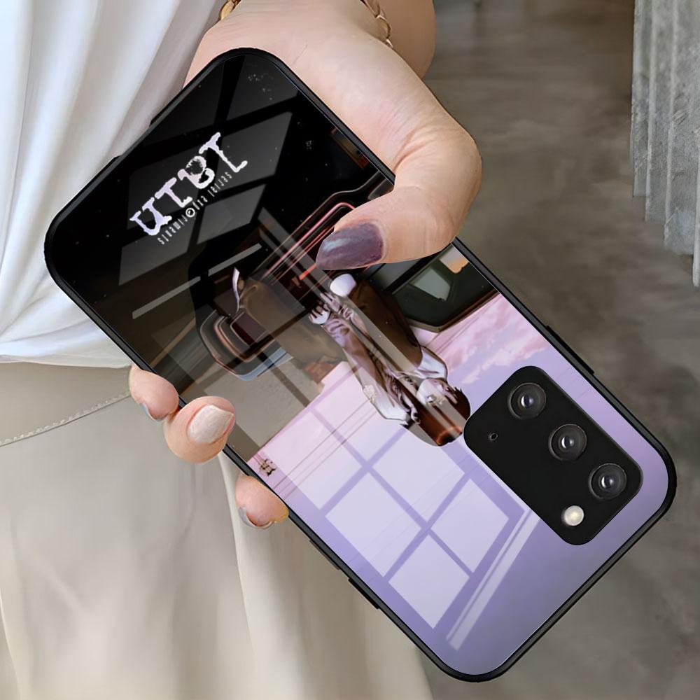 Serial Experiments L-Lain Phone Case For Samsung S26 S25 S24 FE S23 S22 S21 Plus S20 Ultra Note20Ultra Black Glass Cover