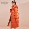 SNOWFLYING Women's Longline Hooded Duck Down Parka