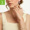 S925 Sterling Silver Temperament Pearl Set Versatile Simple French Temperament Bead Earrings, Direct Sales