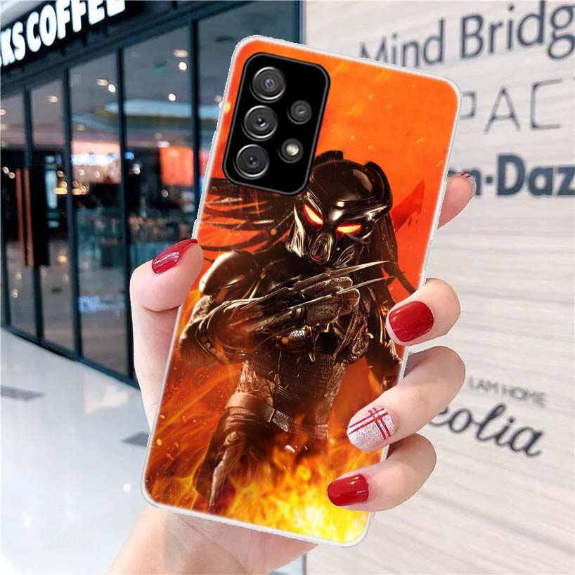 Alien Vs Predator Painted Phone Case For Samsung Galaxy A12 A22 A32 A52 A72 A02S A51 A50S A71 A70 A31 A20S Note 20 Ultra S10 A10