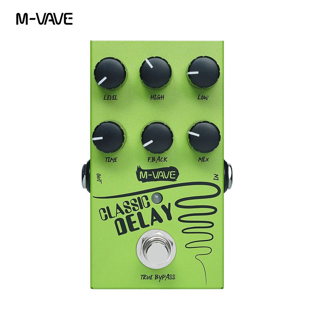 Mini Guitar Pedal: Classic Digital Delay with Built-in Portability