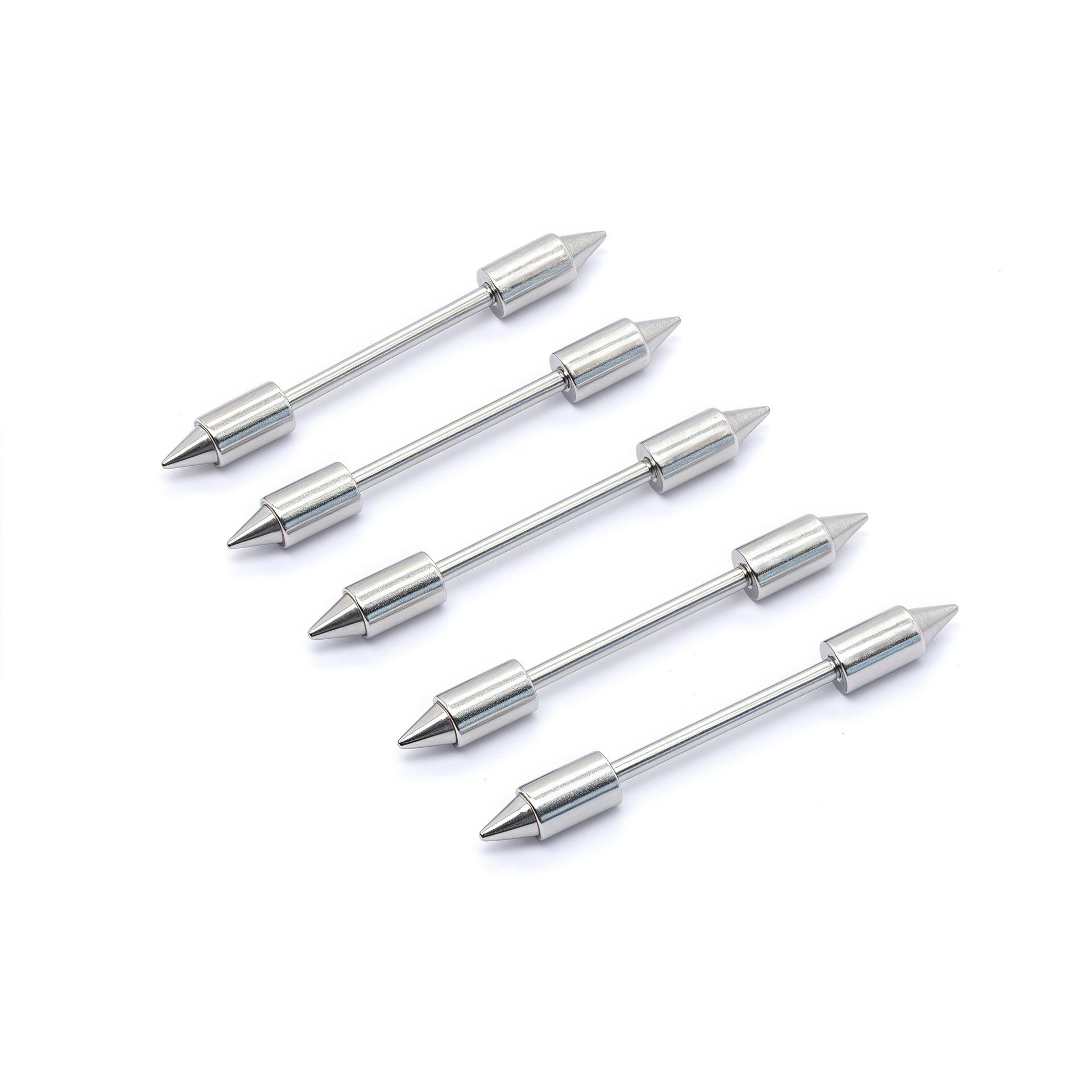 

Stainless Steel Spike Nipple and Ear Cartilage Ring - Punk Hip Hop Style Jewelry