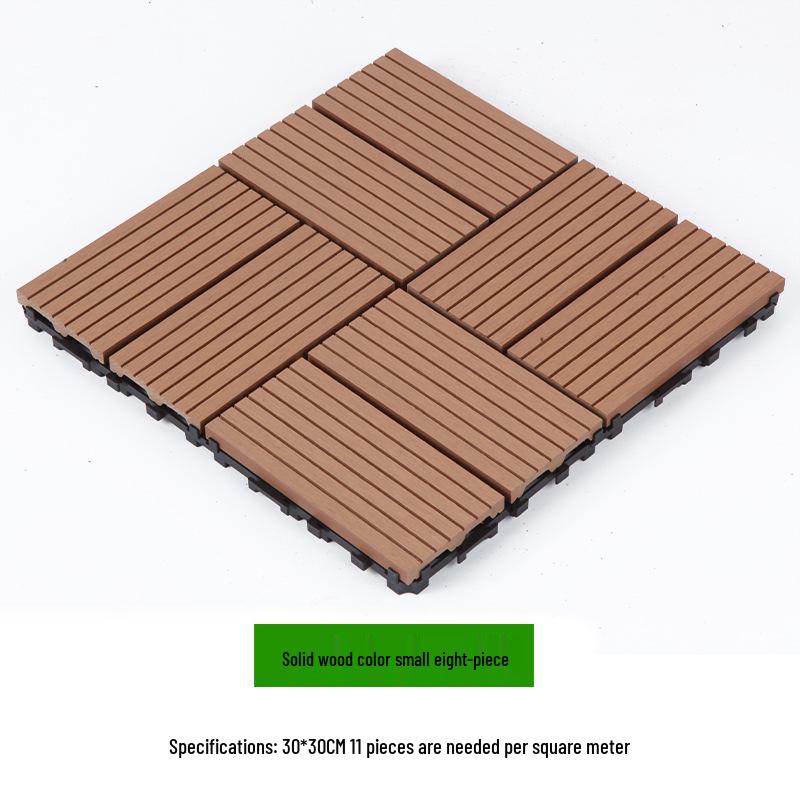 Waterproof WPC Balcony & Garden Flooring - Easy Snap-On, Anti-Corrosion, Ideal for Outdoors & Indoors.