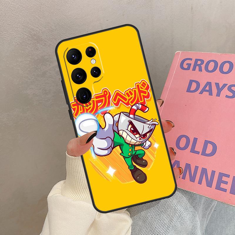 Cuphead Case For Samsung Galaxy S20 FE S21 FE S22 S23 Ultra S8 S9 S10 Plus Note 10 20 Ultra Coque