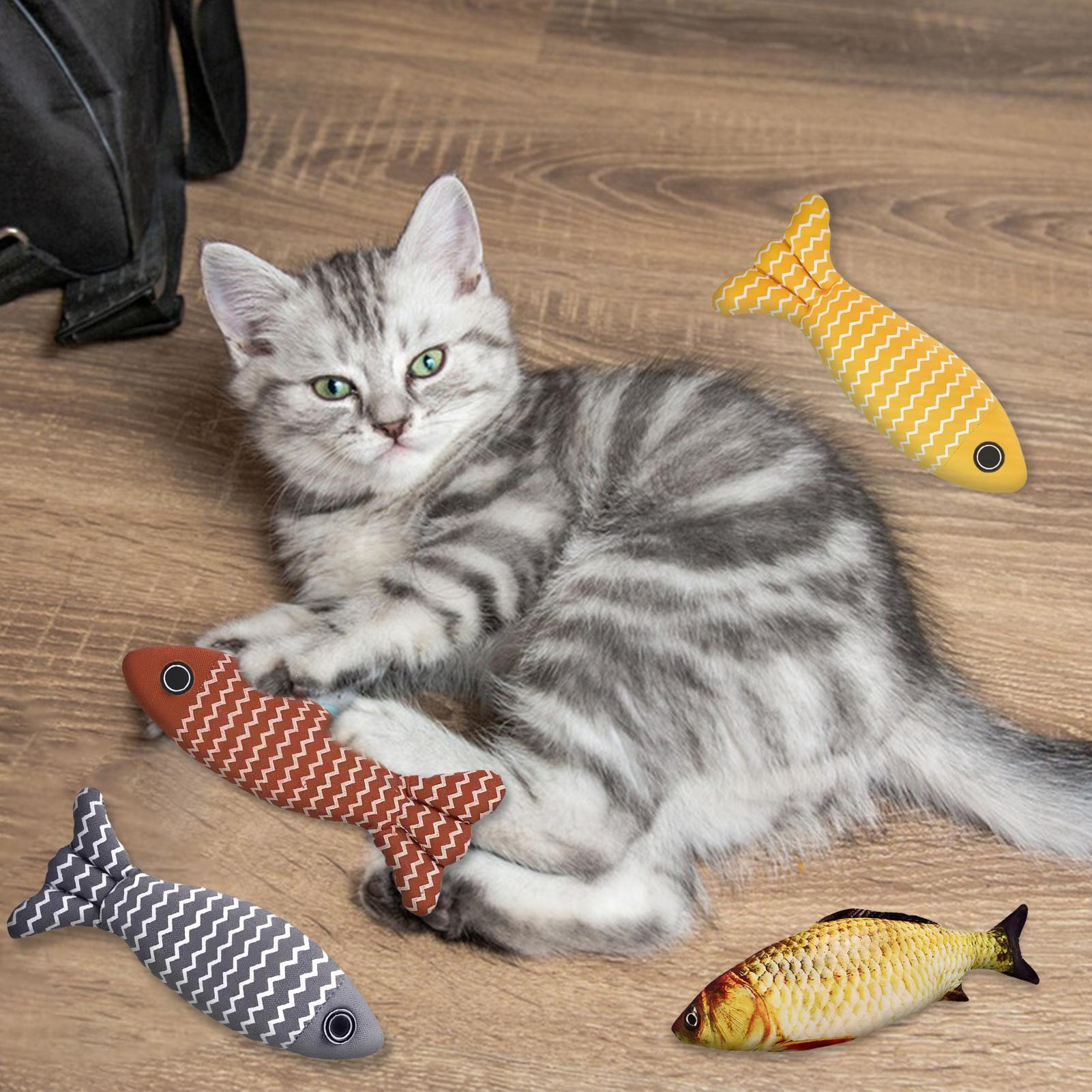 

Cat Toys Fish 4 Pieces Pet Animals Companion Cat Fish Toys With Catnip For Small Medium Large Breeds Bedroom Study Room Backyard China Mainland