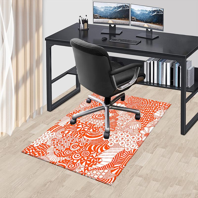 1PC Zentangle, Pattern Extra Large Non Slip Floor carpet, Office, family, Studio Large Area Rug Indoor Rugs, Bold Statement Piece