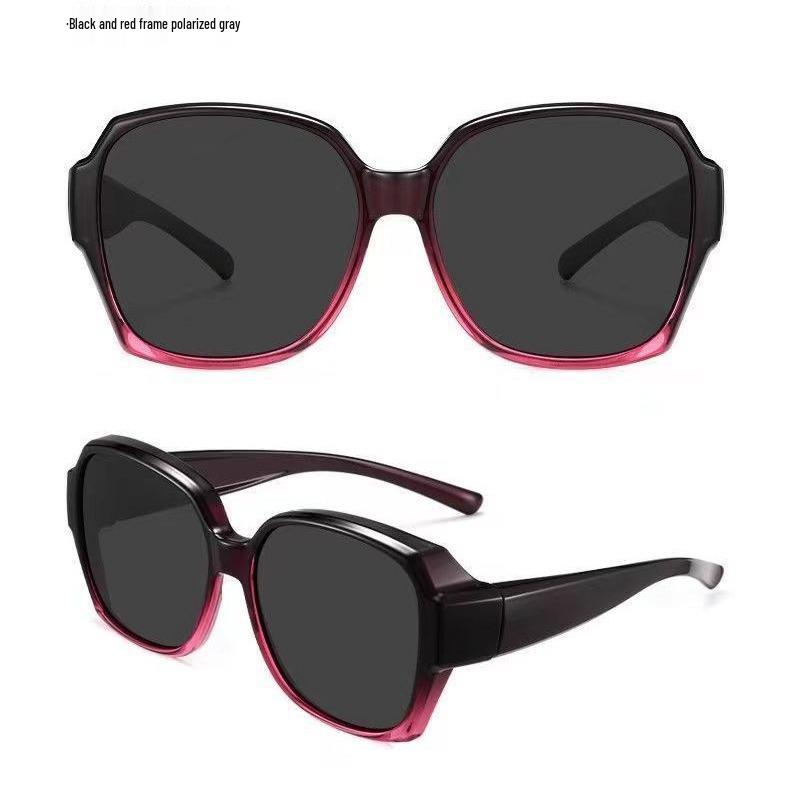 Women's Polarized Clip-On Prescription Sunglasses with UV Protection - Perfect for Summer Driving