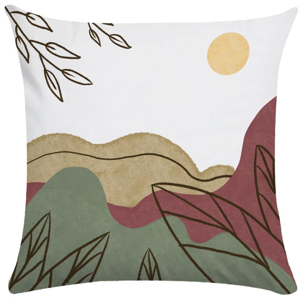 Abstract Lines Pillowcase Dormitory Decoration Office Living Room Sofa Home Pillowcase