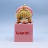 10cm Animated Cardcaptor Sakura Q Version Poseable Figures 3 Styles Adorable Lying Kinomoto Sakura Replica Desktop Ornament Assortment Present