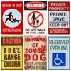 Smile Beware of Dog Tin Sign, Warning Video Poster, No Parking, Wall Art Poster, Pub Public Area Painting, Home Decor, WY104
