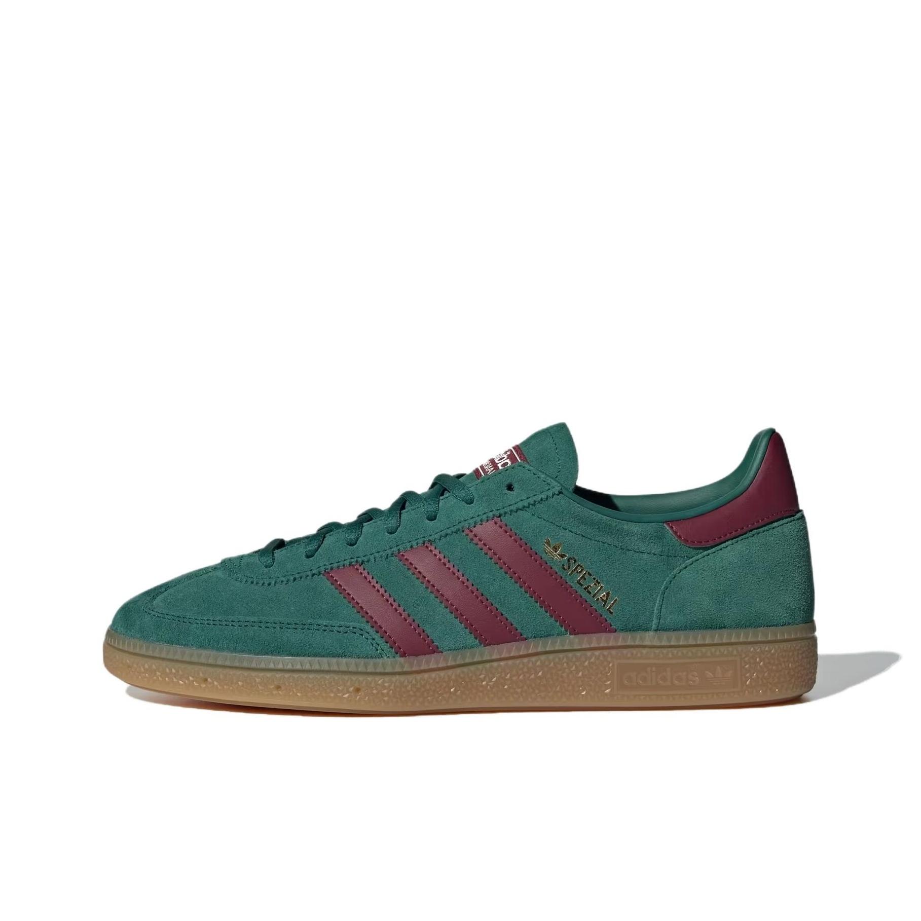 

Кроссовки унисекс Adidas Handball Spezial Collegiate Green Shadow Red Белоснежные IH3841 39