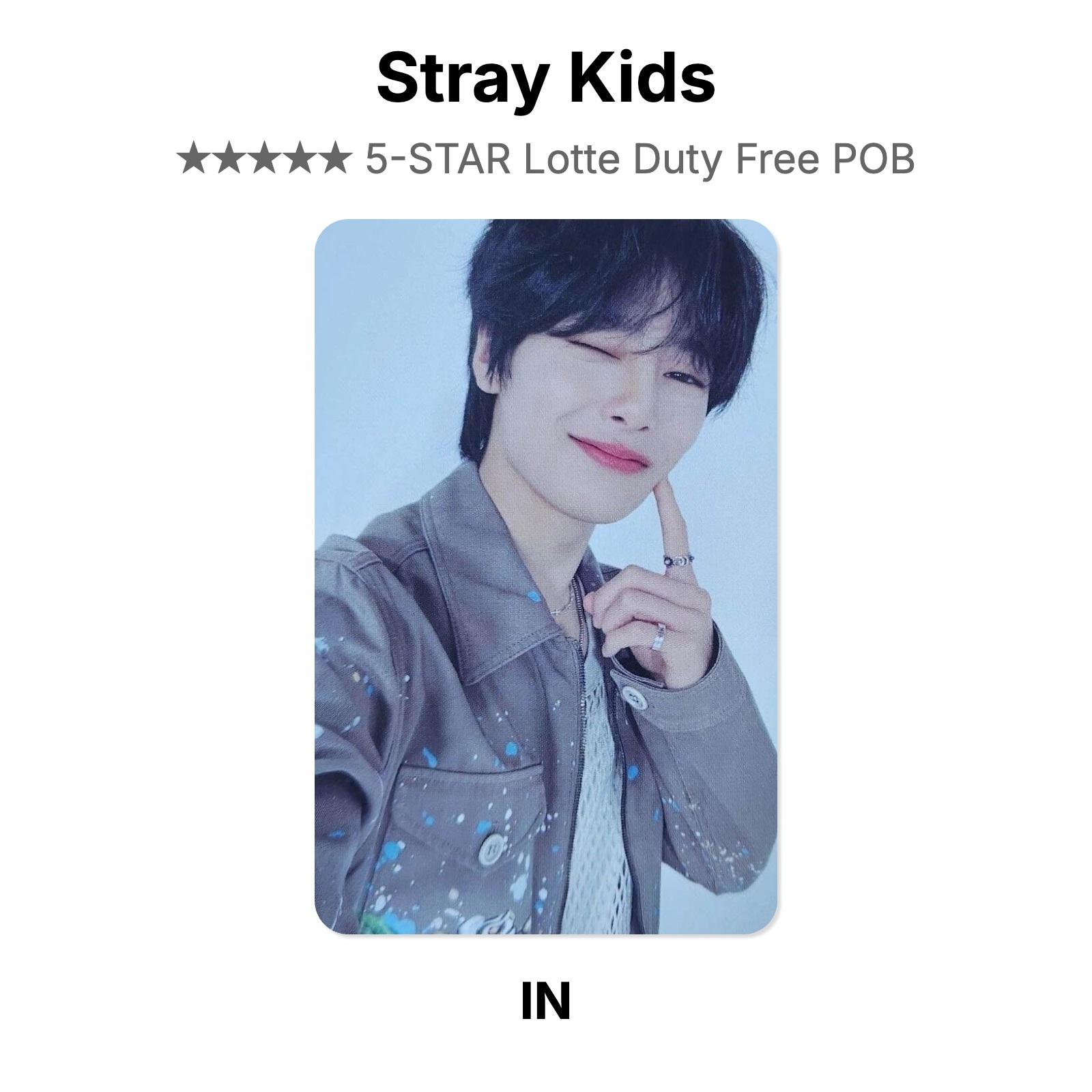 Stray Kids 5-STAR Lotte Duty Free POB Официальная фотокарточка I.N