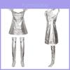 Shine Bright In The Star Wars Space Silver Bodysuit Costume Set