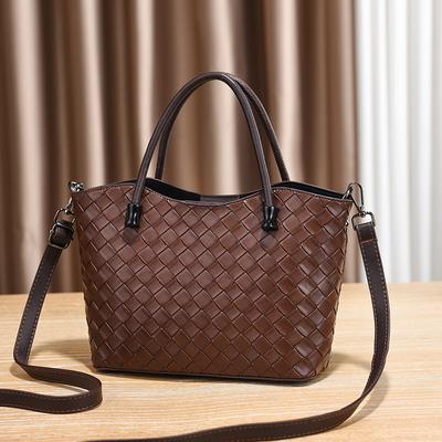 Bag Women's 2025 New Large-capacity Portable Shoulder Messenger Bag High-end Fashion Women's Bag Woven Bag Tide