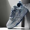 Men's Personalized Denim Retro Fashion Skateboarding Shoes Versatile Men's Sports Shoes Outdoor Sports and Casual Shoes