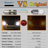 Eseastar BAX9S H6W LED Bulb Explosive White Position Number Light