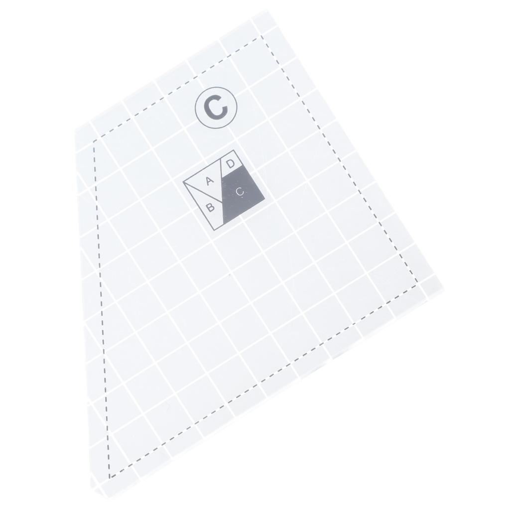 3/4/5Pcs Sewing Patchwork Rulers for Accurate Measuring Clear Acrylics Quilting Ruler Templates Patchwork Ruler Tool