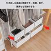 LunarLight Clothes Rack, 100cm Wide, 30cm Deep, 151.2cm High, Pipe Hanger, Wardrobe Closet Drawer, Clothes Rack, Compact Clothes Storage, Multifunctio