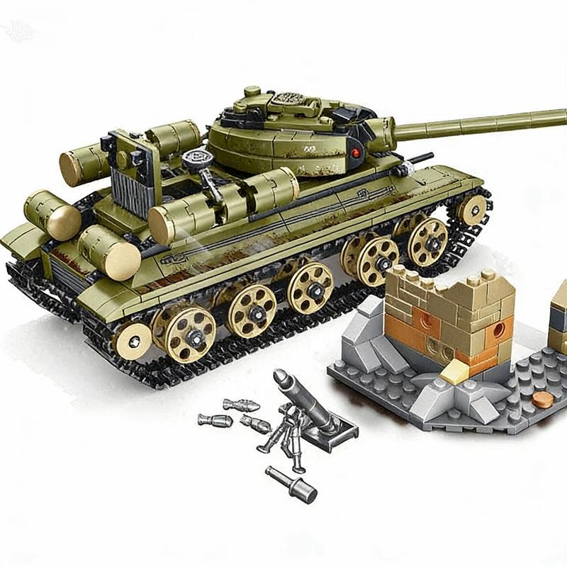 683 Teile  WKII Panzer Modell Pädagogische Bausteine Spielzeug Für Jungen DIY Geburtstag Feiertagsgeschenk Kleine Steine KEINE BOX