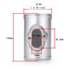 Aluminum MAF Sensor Adapter 63/70/76mm (2.5"/2.75"/3") Air Intake Meter Mount Base for Opel Chevrolet Cruze Aveo Orlando Buick