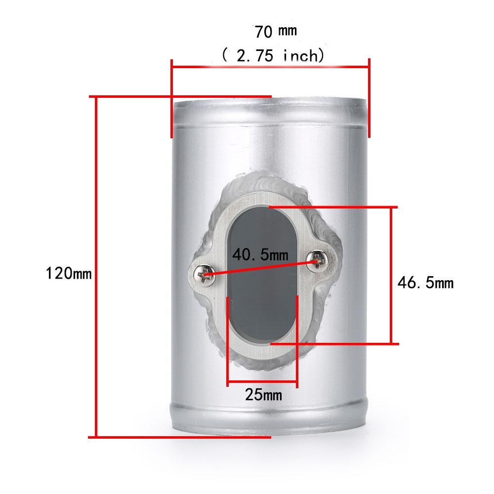 Aluminum MAF Sensor Adapter 63/70/76mm (2.5"/2.75"/3") Air Intake Meter Mount Base for Opel Chevrolet Cruze Aveo Orlando Buick