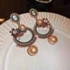 Vintage Exaggerated Oval Earrings - French Chic  Light Luxury  Palace-style  Elegant & High-end Earrings