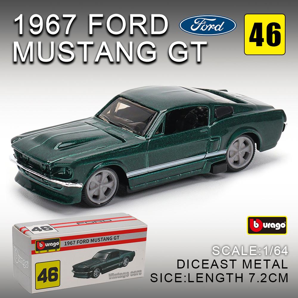 Burago 1:64 golf Porsche 911 Shelby Raventon Mustang Lamborghini Serie da Collezione Modello in Metallo Pressofuso Giocattolo Regalo per Bambini