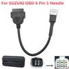 For SUZUKI OBD2 6 Pin Diagnostic Plug Adapter Cable For Motorcycle Bike ATV.