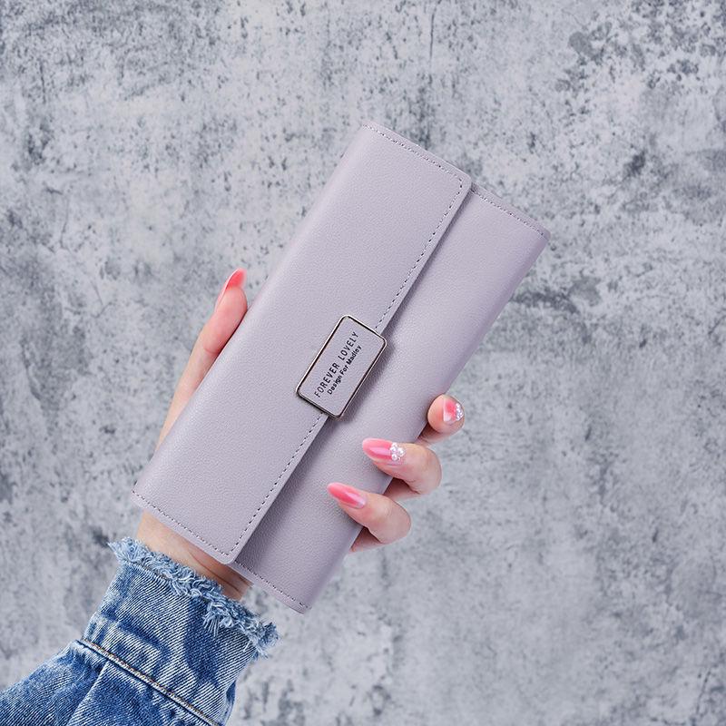 

Korean Style Women s Minimalist Tri-Fold Wallet & Card Holder